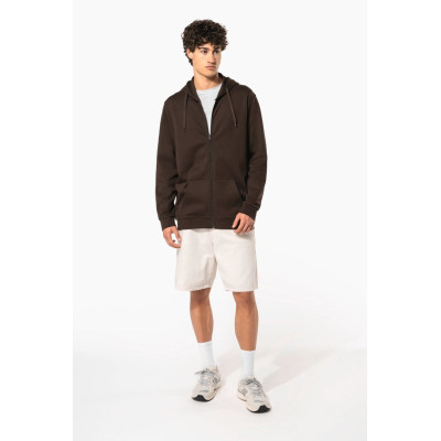 Full zip hooded sweatshirt